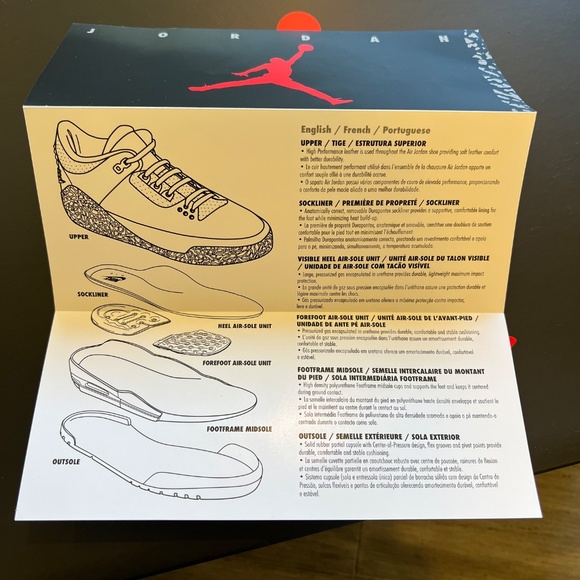 NIB Nike Air Jordan 3 Black Cement Retro OG Sneakers Shoes DN3707-010 Sz 9.5 main image 7